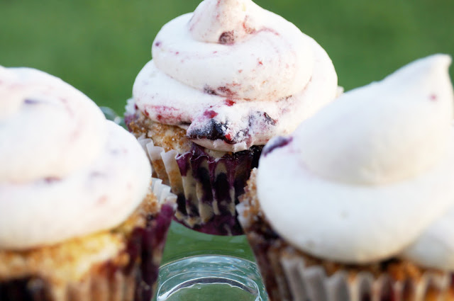 Blueberry Swirl Cupcakes