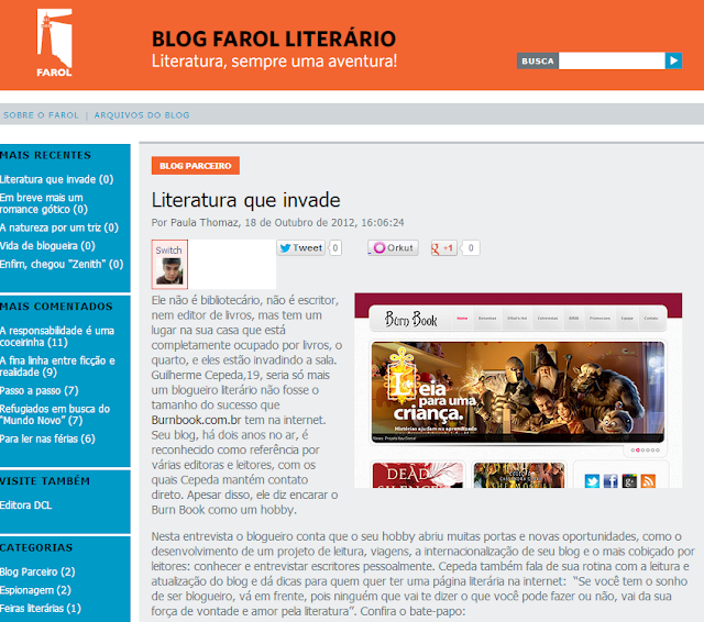 Especial: Entrevista para Editora Farol literario 2