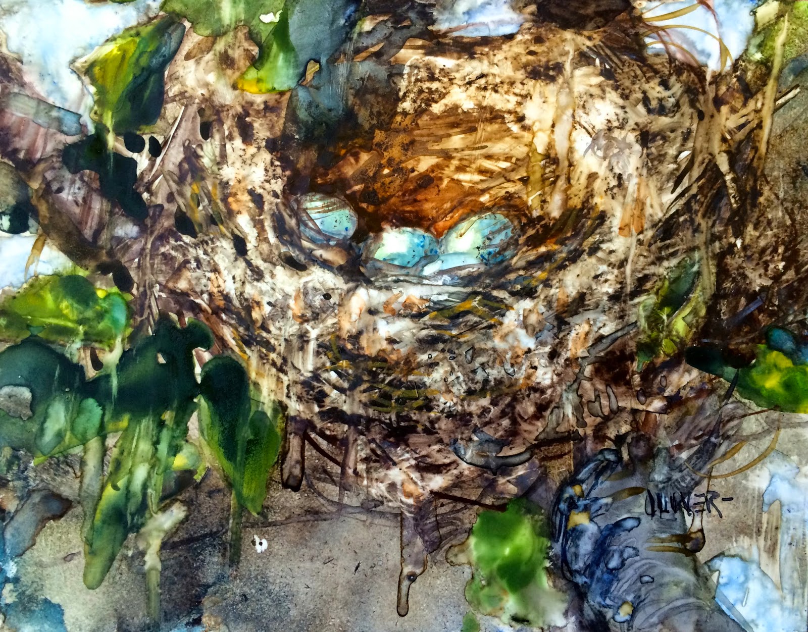 Art Talk Julie Ford Oliver Dryer Lint Nest.