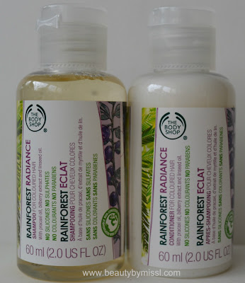 Review: The Body Shop Rainforest Radiance Shampoo & Conditioner Review: The Body Shop Rainforest Radiance Shampoo & Conditioner