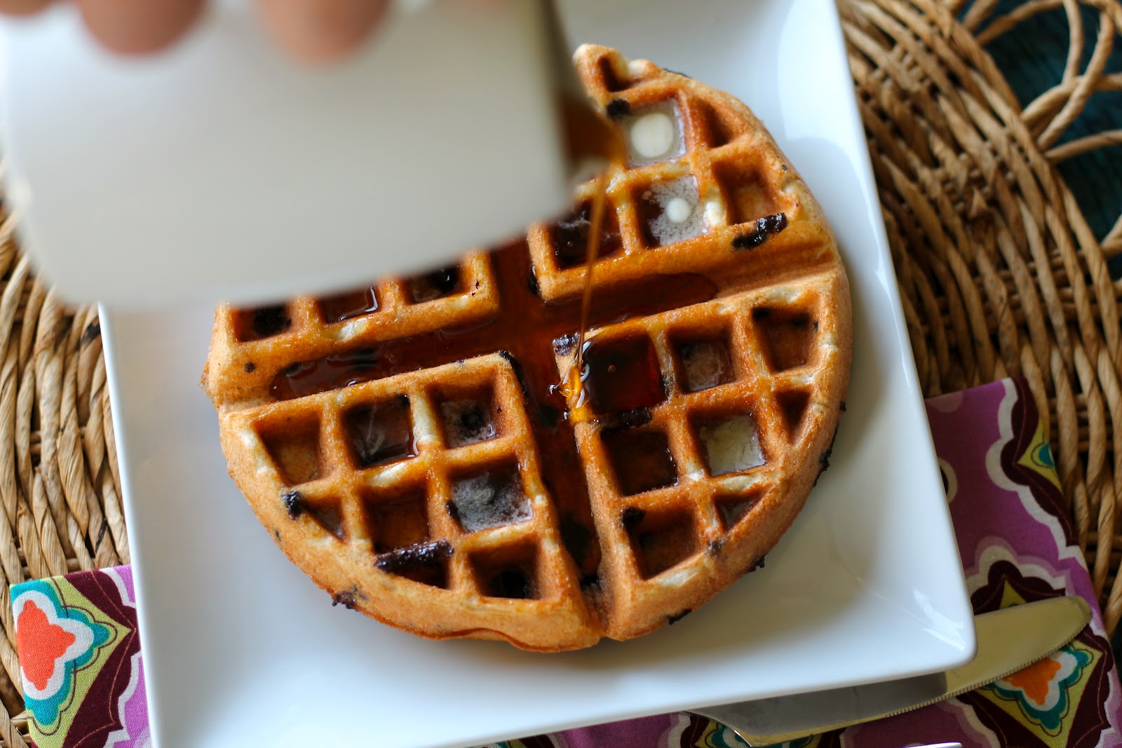 Mrs. Schwartz's Kitchen Blueberry Muffin Waffles