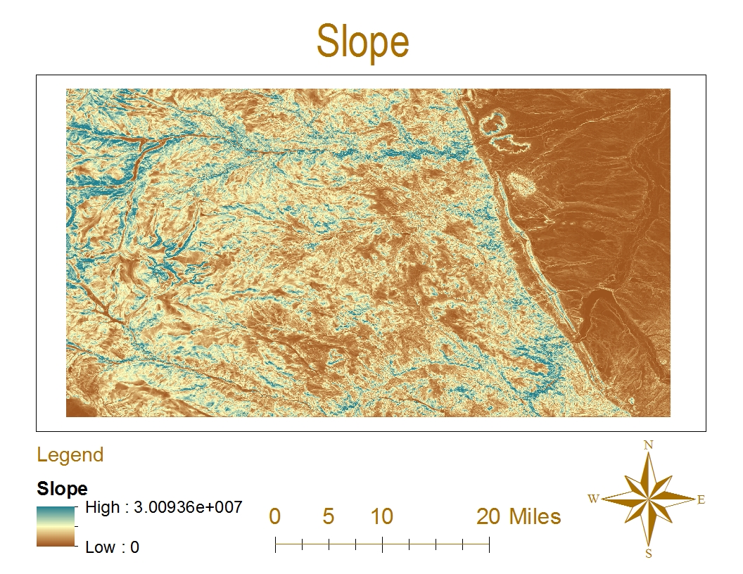 the above maps depict the hillshade slope aspect and 3d image of a specific geographic location the geographic region was previously chosen for this lab the above maps depict the hillshade slope aspect and 3d image of a specific geographic location the geographic region was previously chosen for this lab