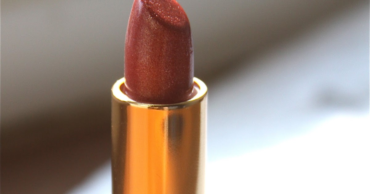 Glitter Kitty Estee Lauder Lipstick in Ripe Papaya Review and Swatch