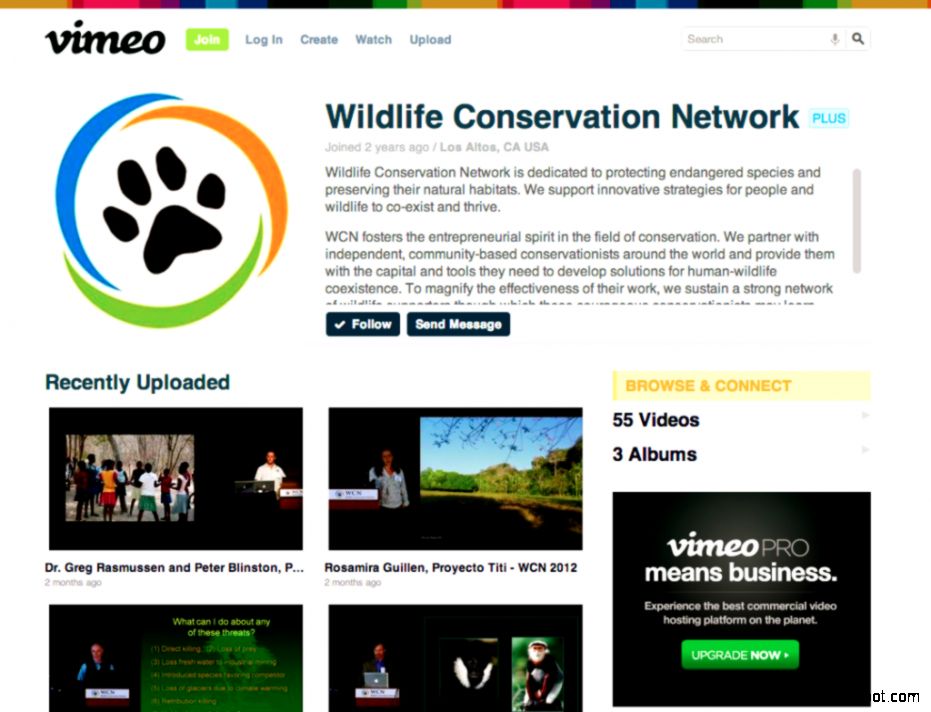 Wildlife Conservation Network on Vemeo  The Wildlife Society Wildlife Conservation Network on Vemeo  The Wildlife Society