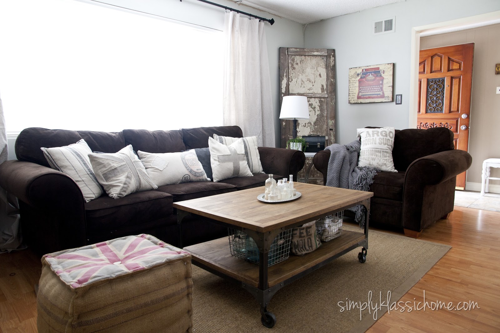 industrial blend living room makeover reveal - yellow bliss road industrial blend living room makeover reveal - yellow bliss road