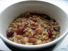Low Cal, vegan, cold weather bean soup by ng @ What's for Dinner?