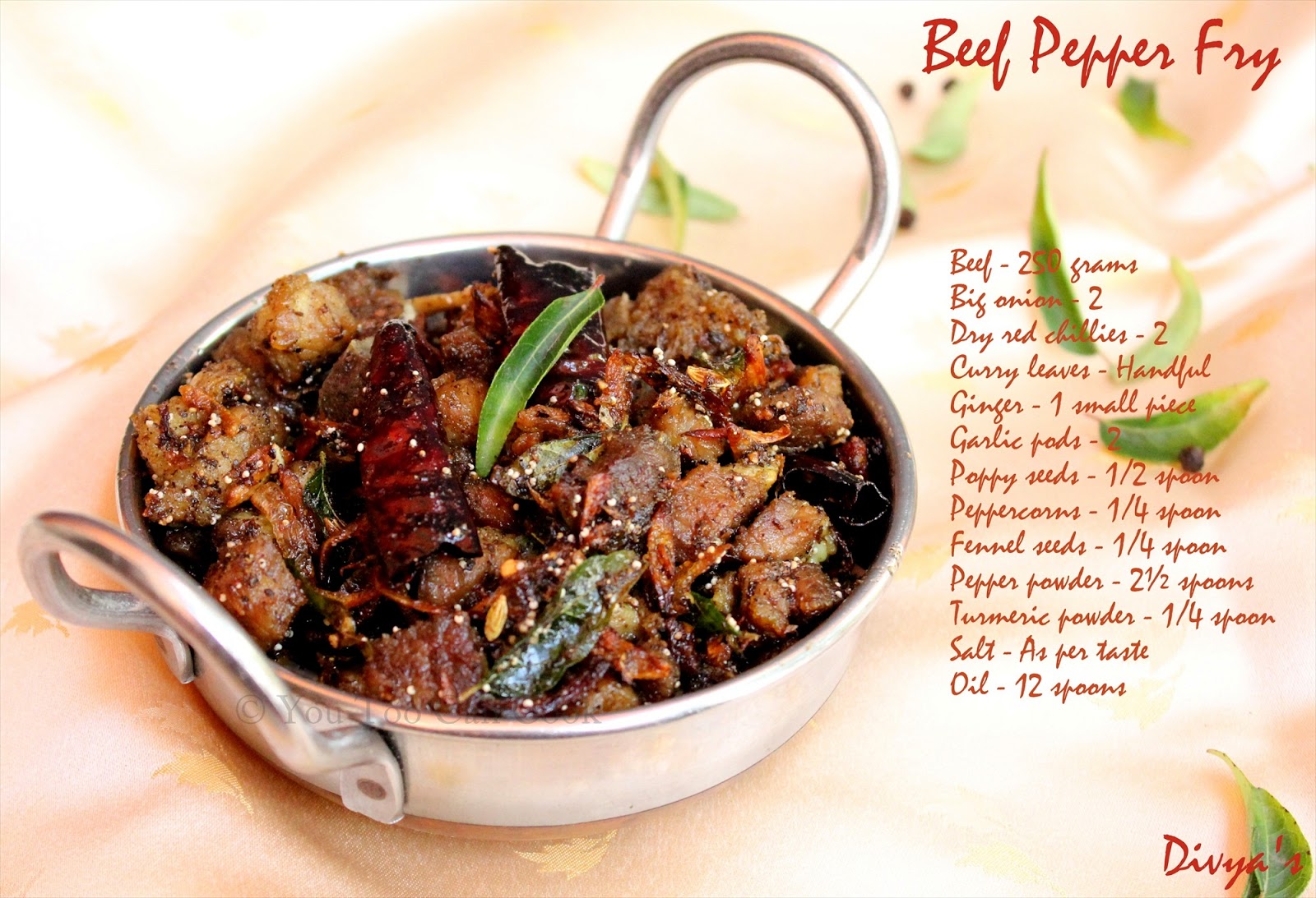 Beef Pepper Fry You Too Can Cook