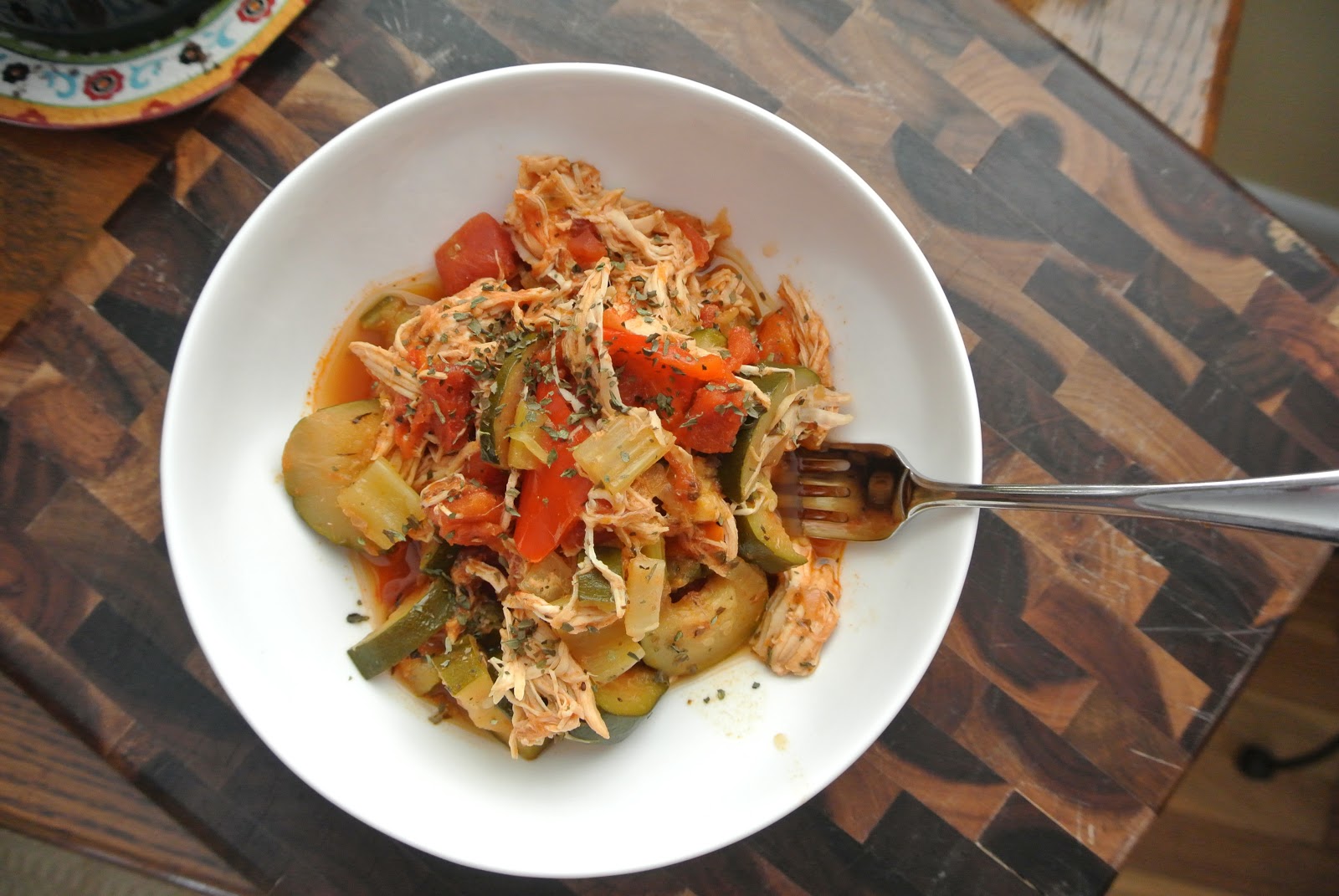 Slow Cooker Marinara Chicken and Veggies (Flashback Friday!)