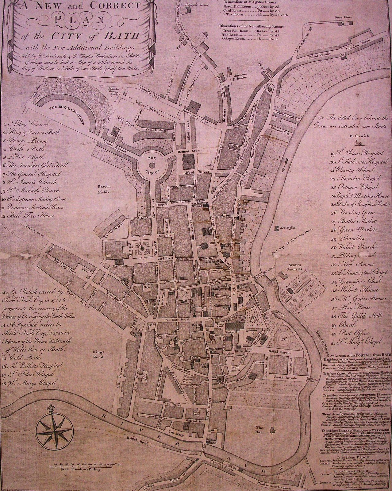 Bath, Art and Architecture Chatham Row, Walcot Street, Bath.