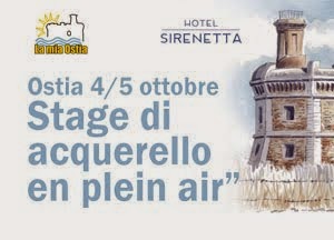 Ostia Stage acquerello