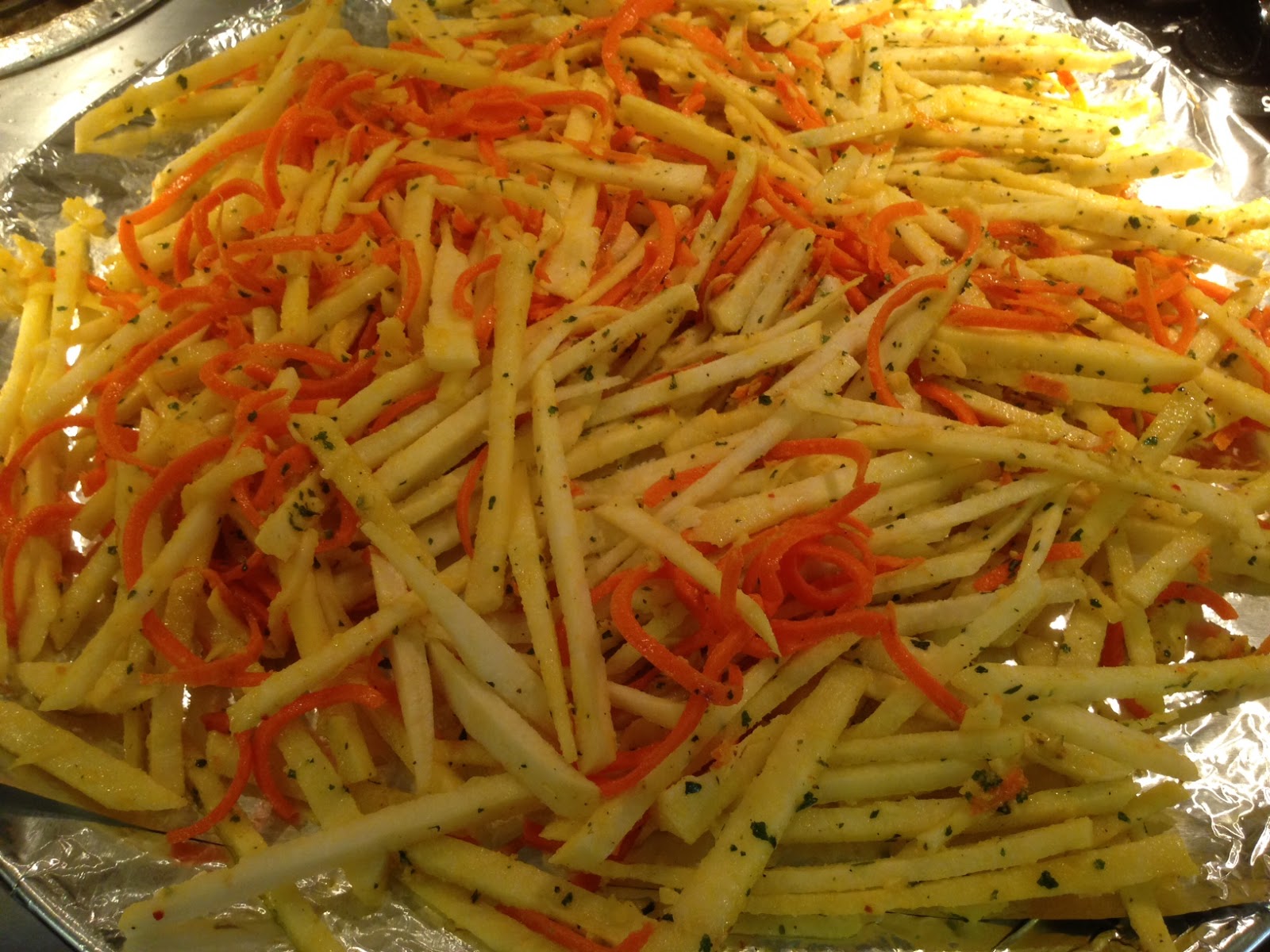 Fideos de jícama y zanahoria Vegan Latino