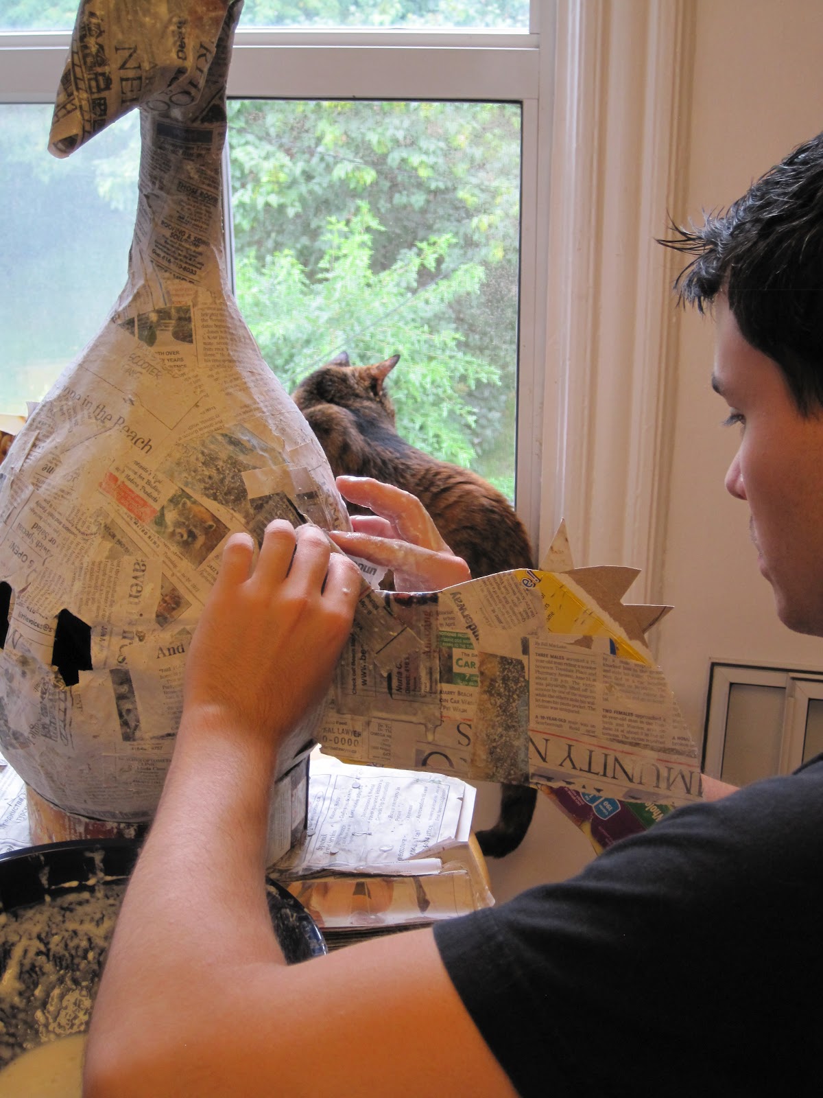 Jeff + Pinatas Pterodactyl Pinata is almost finished