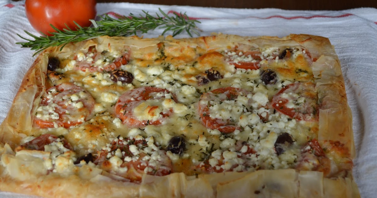 SweetThymeChicago Buttery Garlic Phyllo Dough Pizza