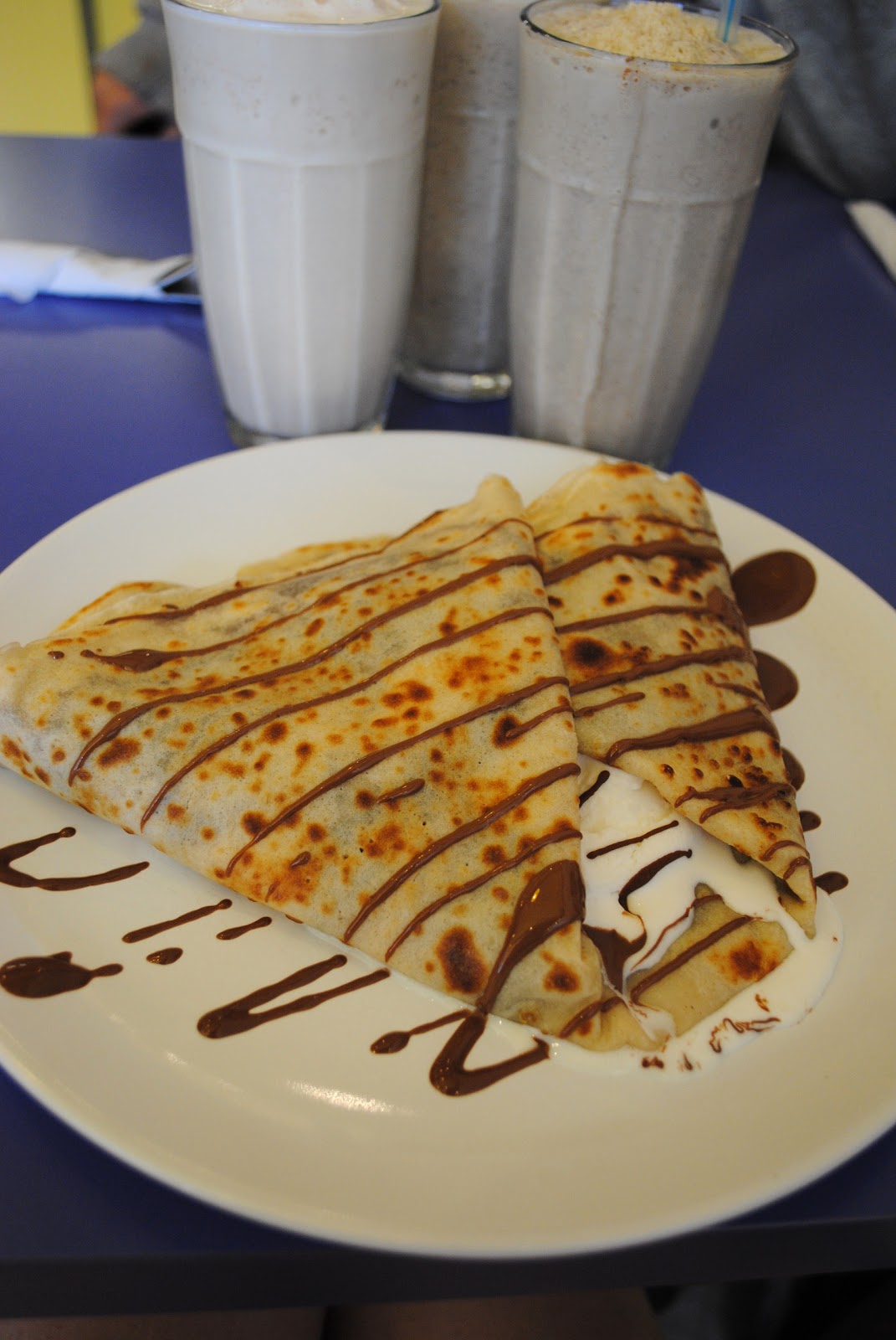 My gourmet bites. Simply scrumptious crepes and shakes.