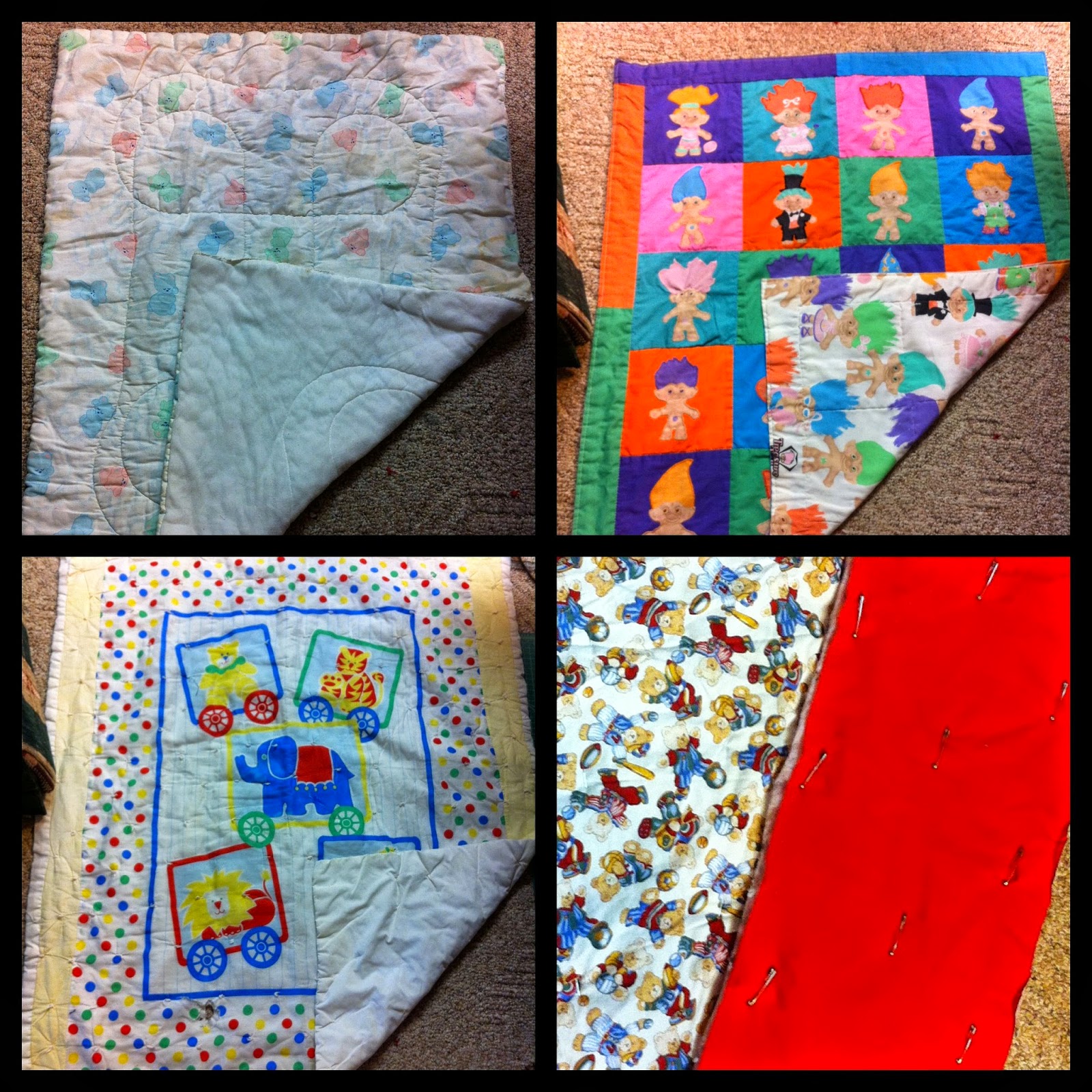Katie's Quilts and Crafts Fun Baby Blanket REDO challenge!