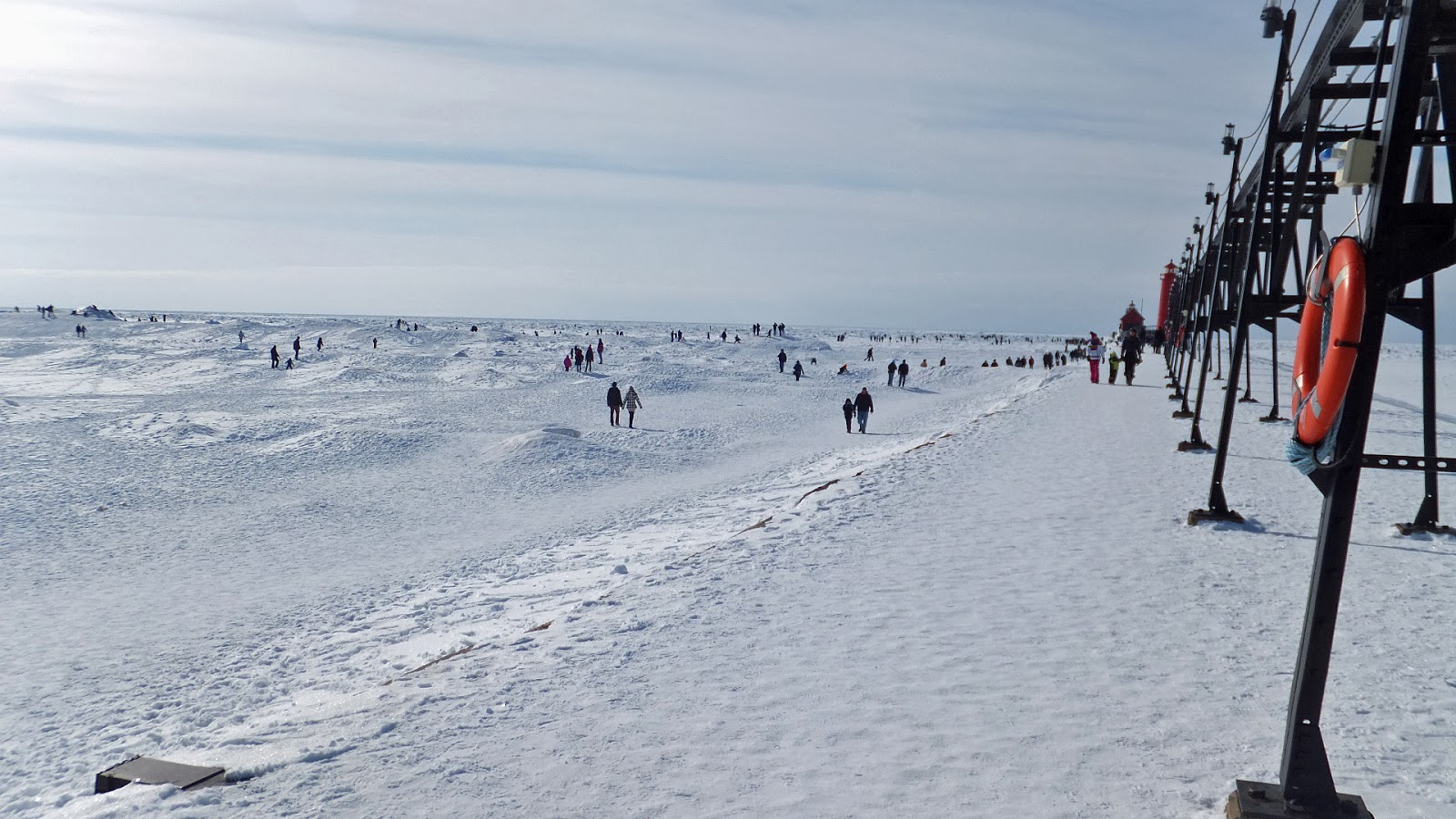 Miscellaneous Musings Grand Haven And A Frozen Lake Michigan