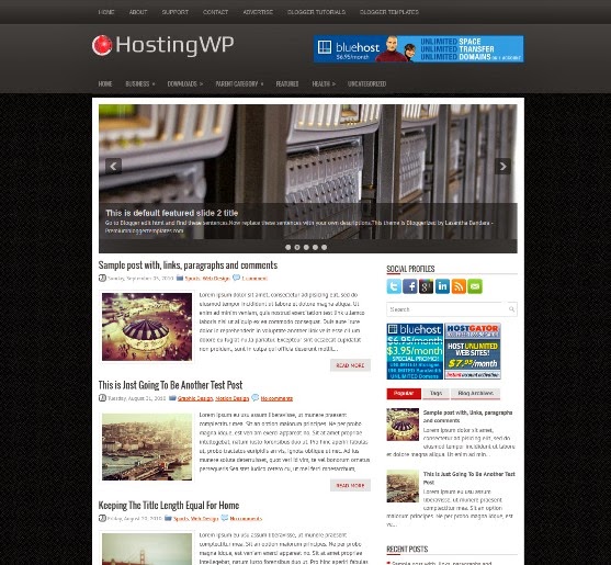 HostingWP Blogger Template