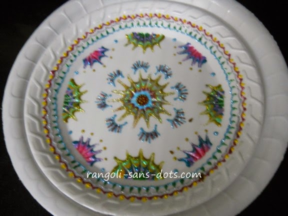 Paper Plate Wall Art Plate Art Decoration Ideas Thermocol Paper