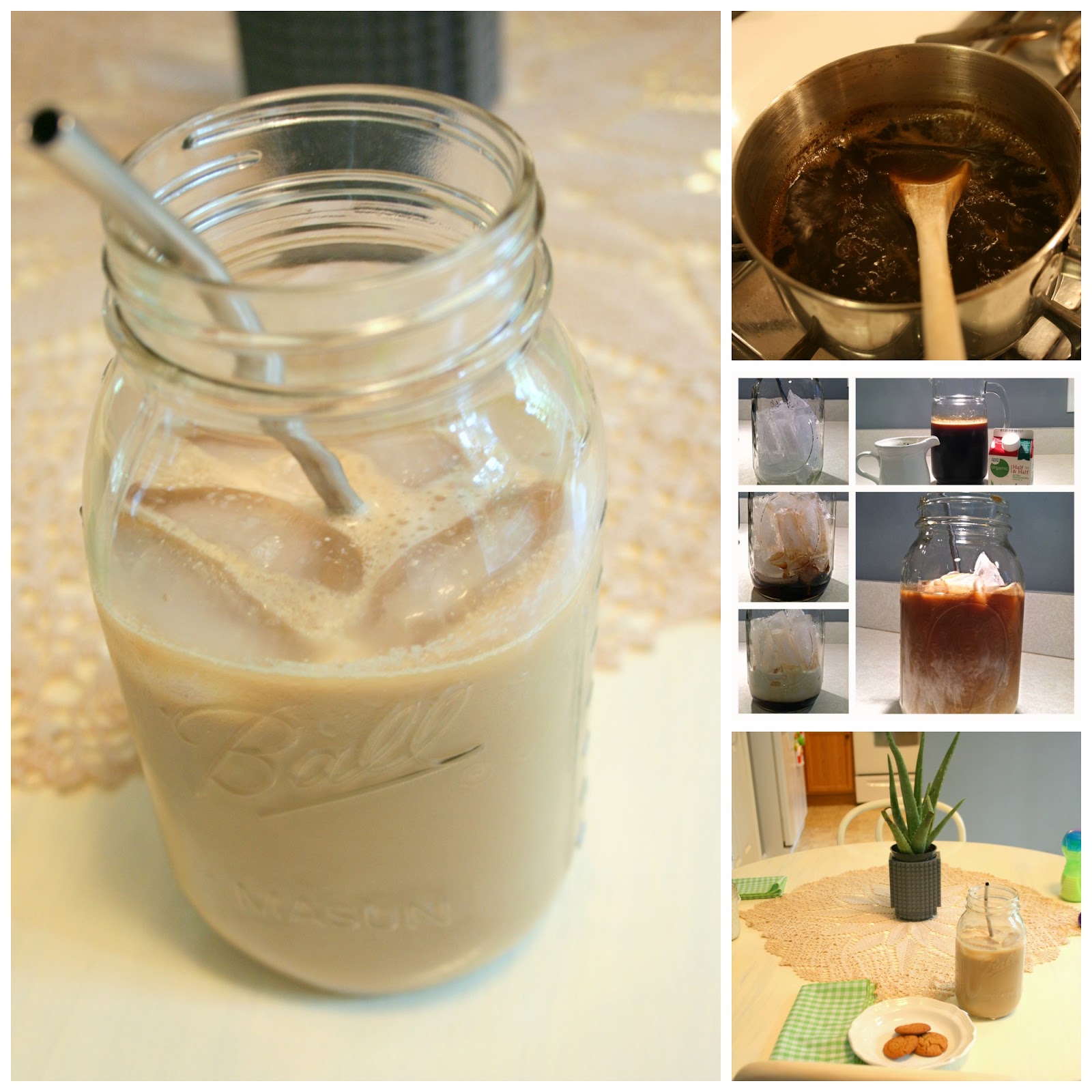 Iced Coffee and Vanilla Syrup