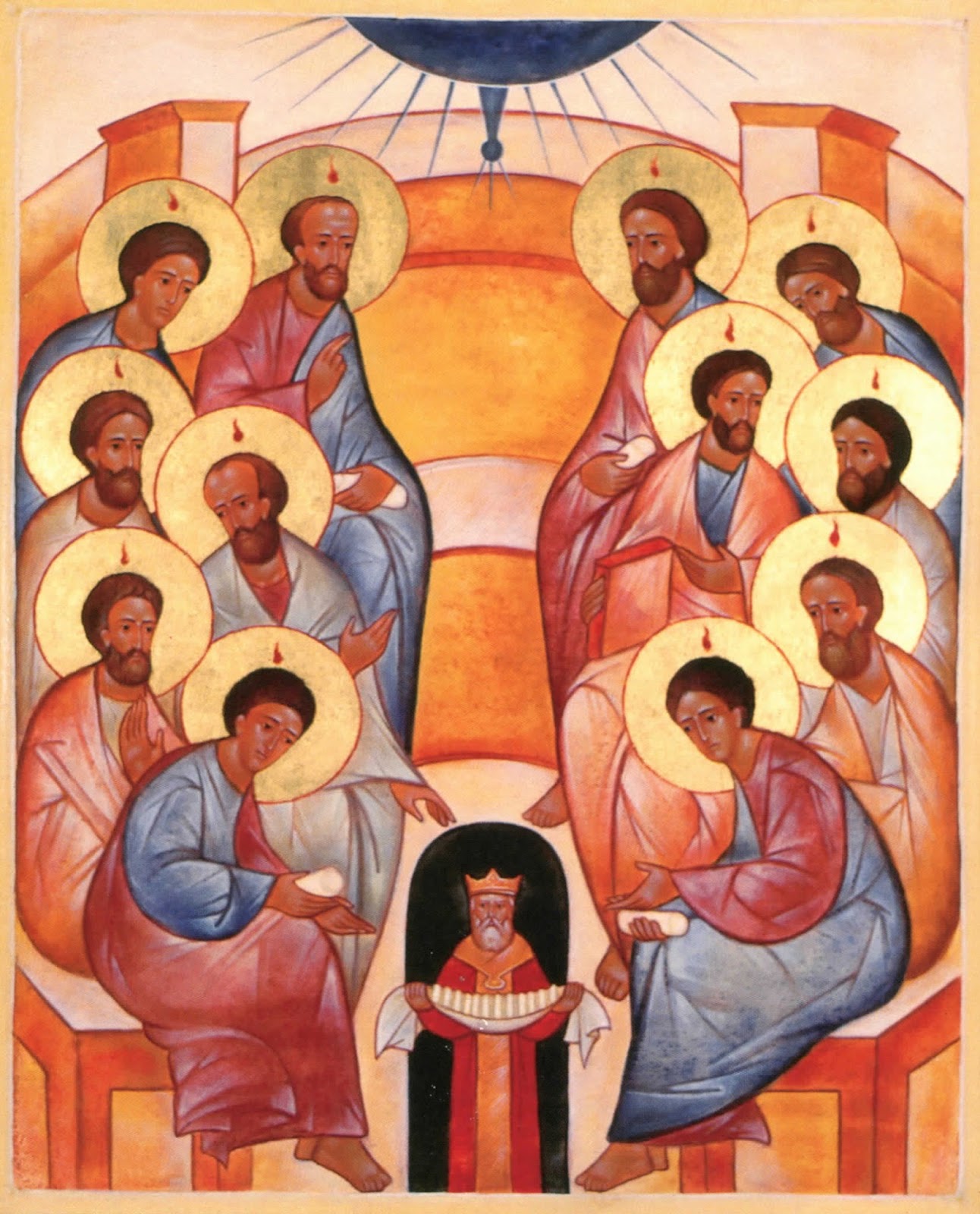 Pentecost is inspired by the Acts of the Apostles chapter 2:1-4: dans images sacrée Descent+of+the+Holy+Spirit