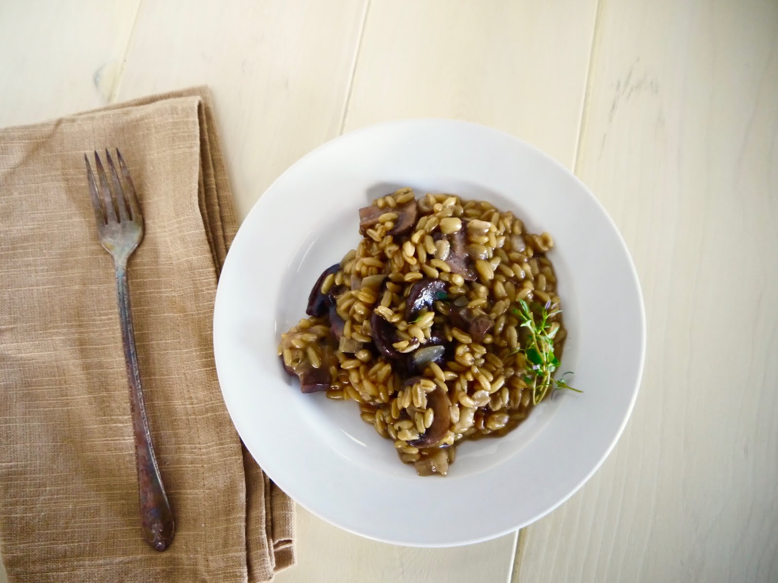 Eighty Twenty 80 Crockpot Kamut and Mushroom Pilaf