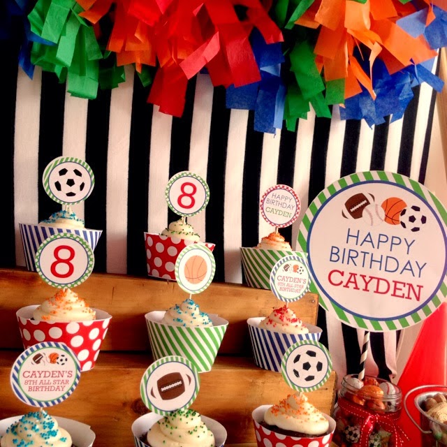 NatalieKMudd: All Star Sports BIrthday Party