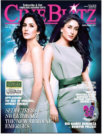 Katrina Kapoor Cineblitz cover girls - Katrina Kareena Cineblitz Cover Scan