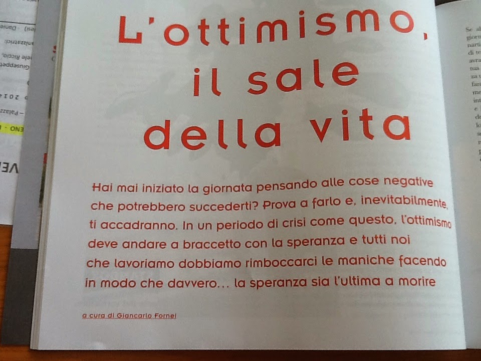 Il Sale Della Vita Significato L'ottimismo di Giancarlo Fornei è contagioso...