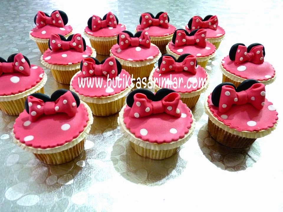 Butik Tasarımlar Mini Mouse Kurabiye ve Kap Kek Seti