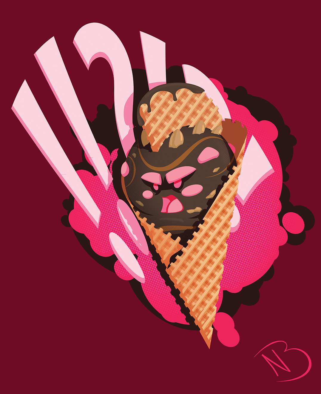 Niall Byrne Tasty Rockin Rocky Road Ice Cream Cone