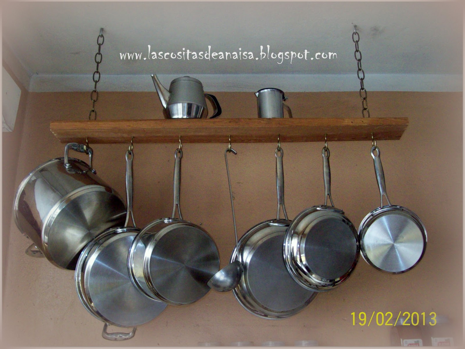 El taller de Anaisa Colgante para ollas y sartenes