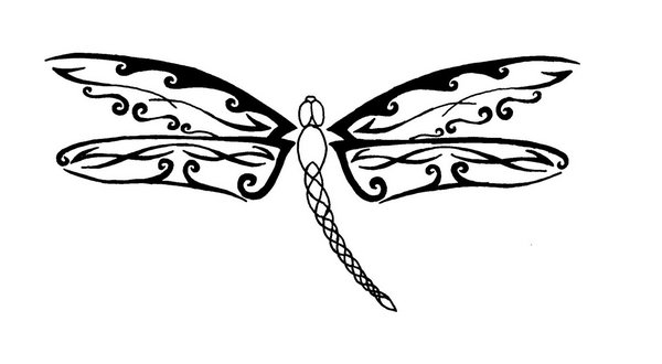 Dragonfly+tattoo+flash+art