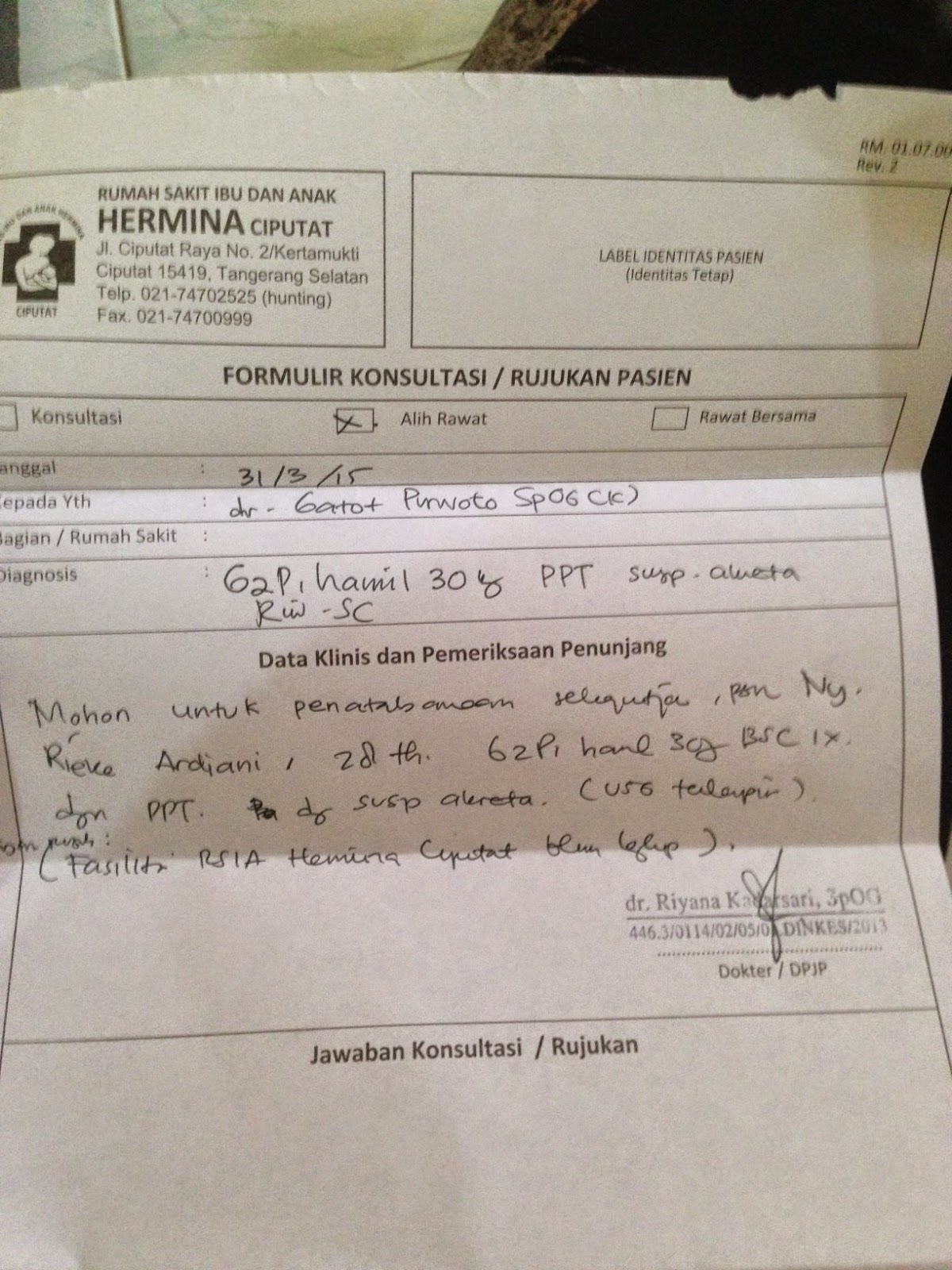 R&amp;R Second Opinion Dokter Yuditiya Purwosunu (Bladder