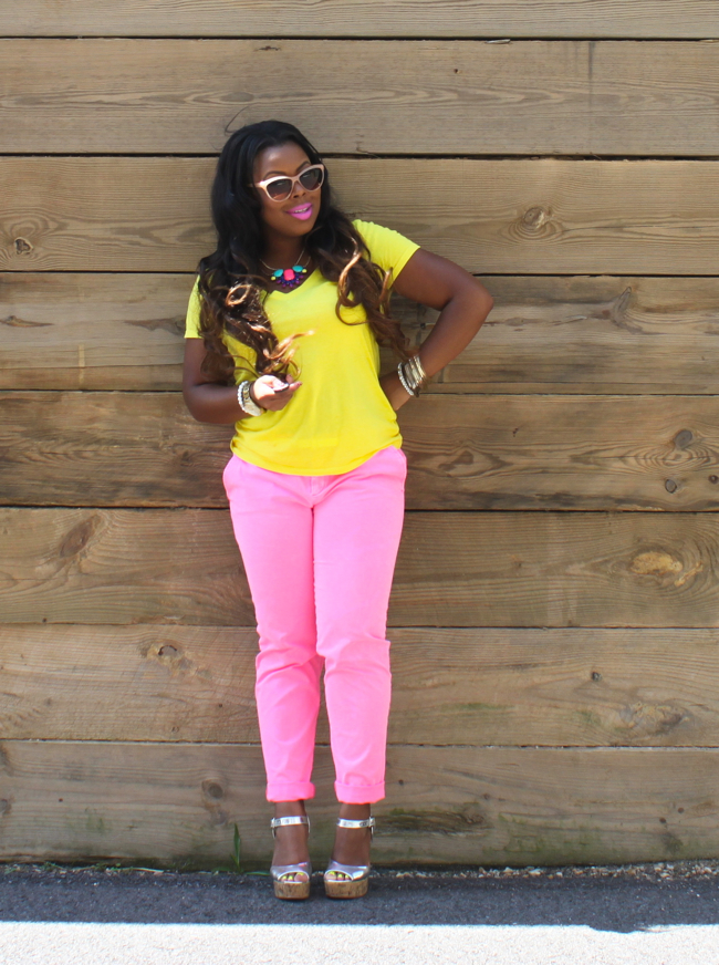 Savoring Summer in ma Hot Pink pants!! Naja Diamond