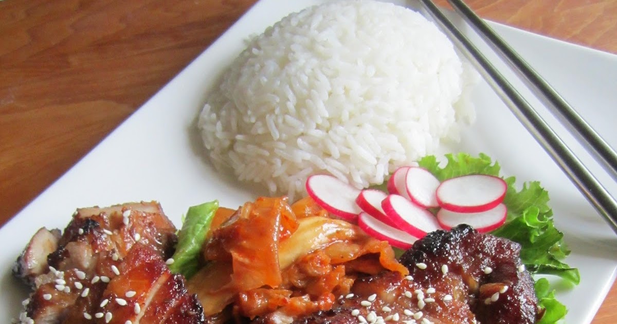 Inato lang Filipino Cuisine and More PORK GALBI WITH HOMEMADE KIMCHI