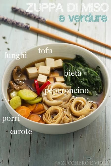 Zuppa di miso e verdure
