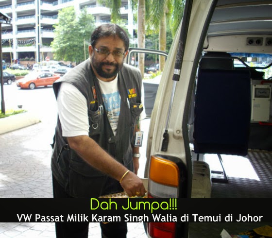 VW Passat Milik Karam Singh Walia di Temui di Johor