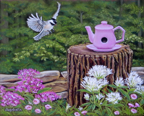 High Tea is for the Birds (Pastels)