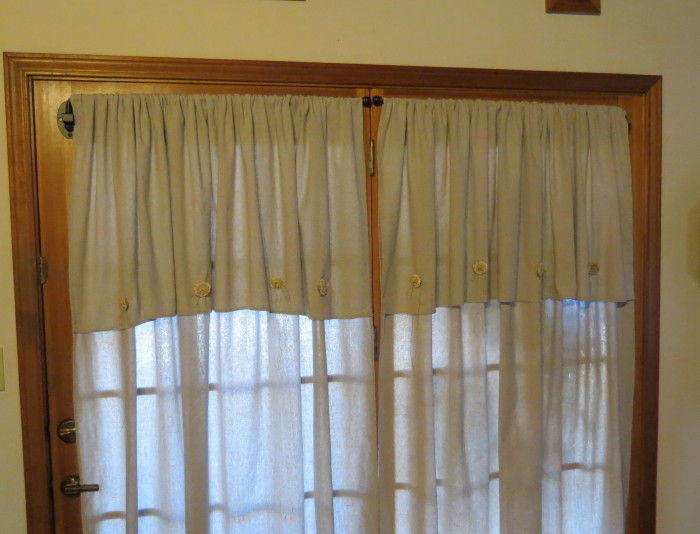 Curtains Ideas curtains made from painters drop cloths : Timeless Treasures: Painter's Drop Cloth Drapes.Antler horn buttons