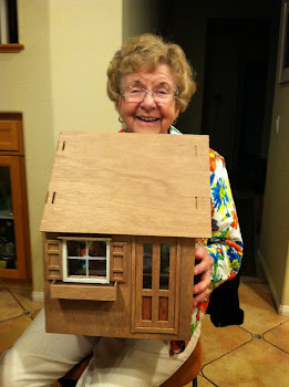 My Mom and the addition to the new dollhouse