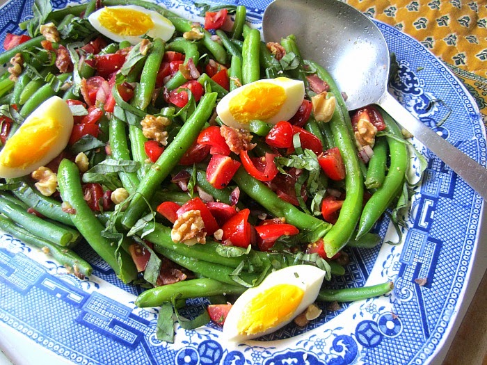 Warm Green Bean Salad w/ Bacon Vinaigrette
