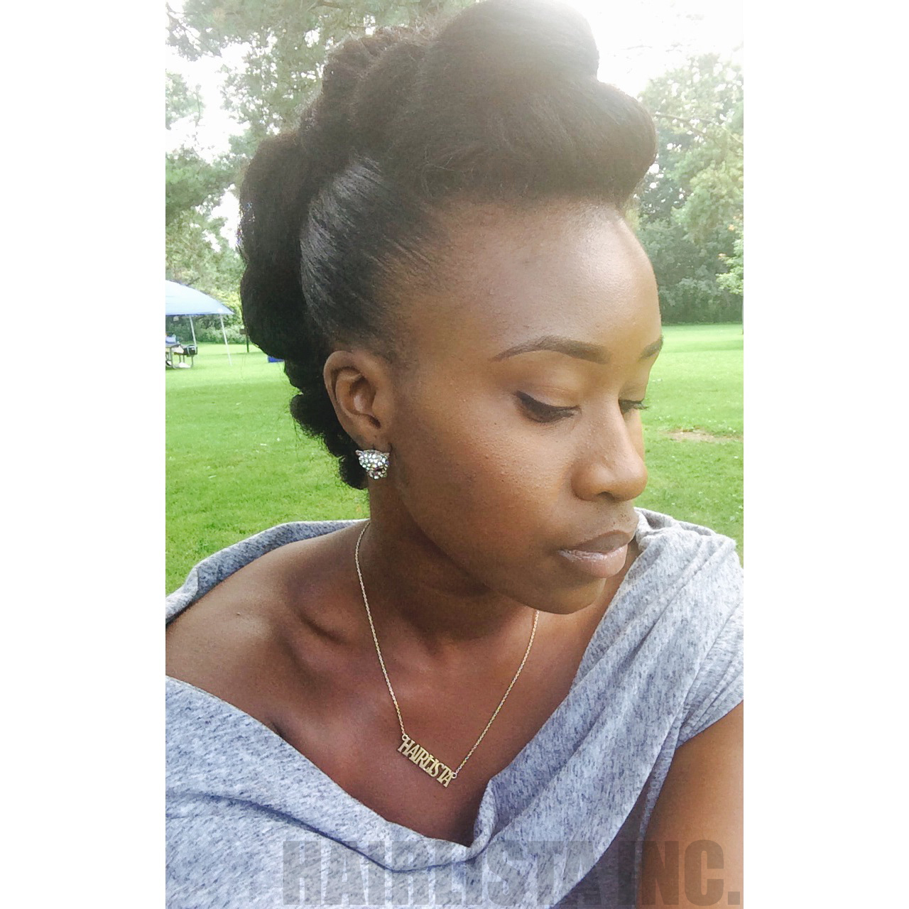 Mohawk On My Relaxed Air Dried Hair Hairlicious Inc