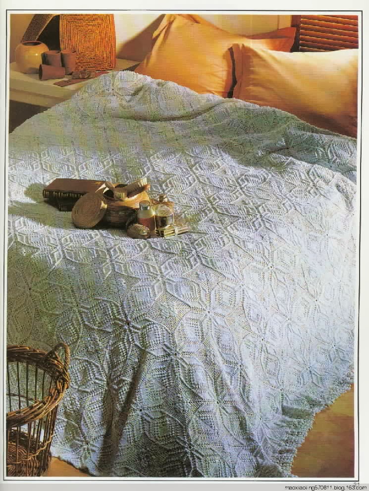Crochet Knitting Handicraft bedspread