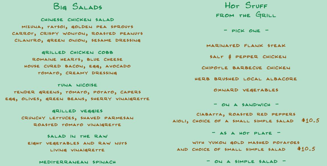 my little artichoke Tender Greens