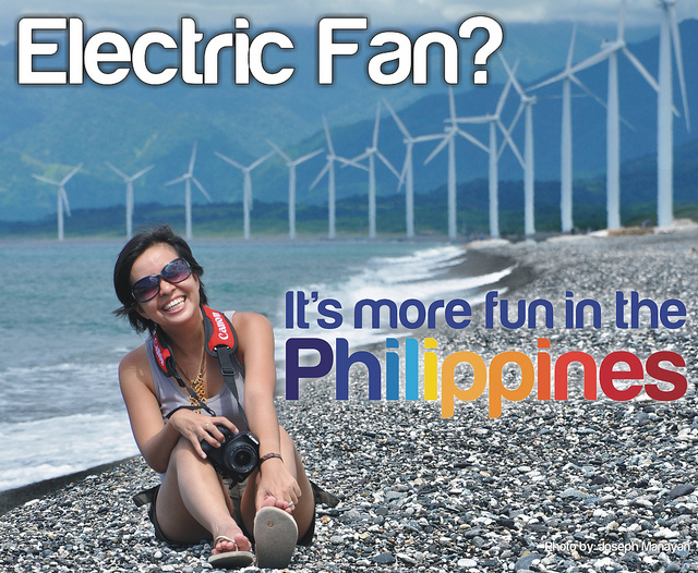 Travel . It's more fun in the Philippines Electric Fan.It's more fun