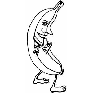 Funny Bananas Coloring Pages To Printable