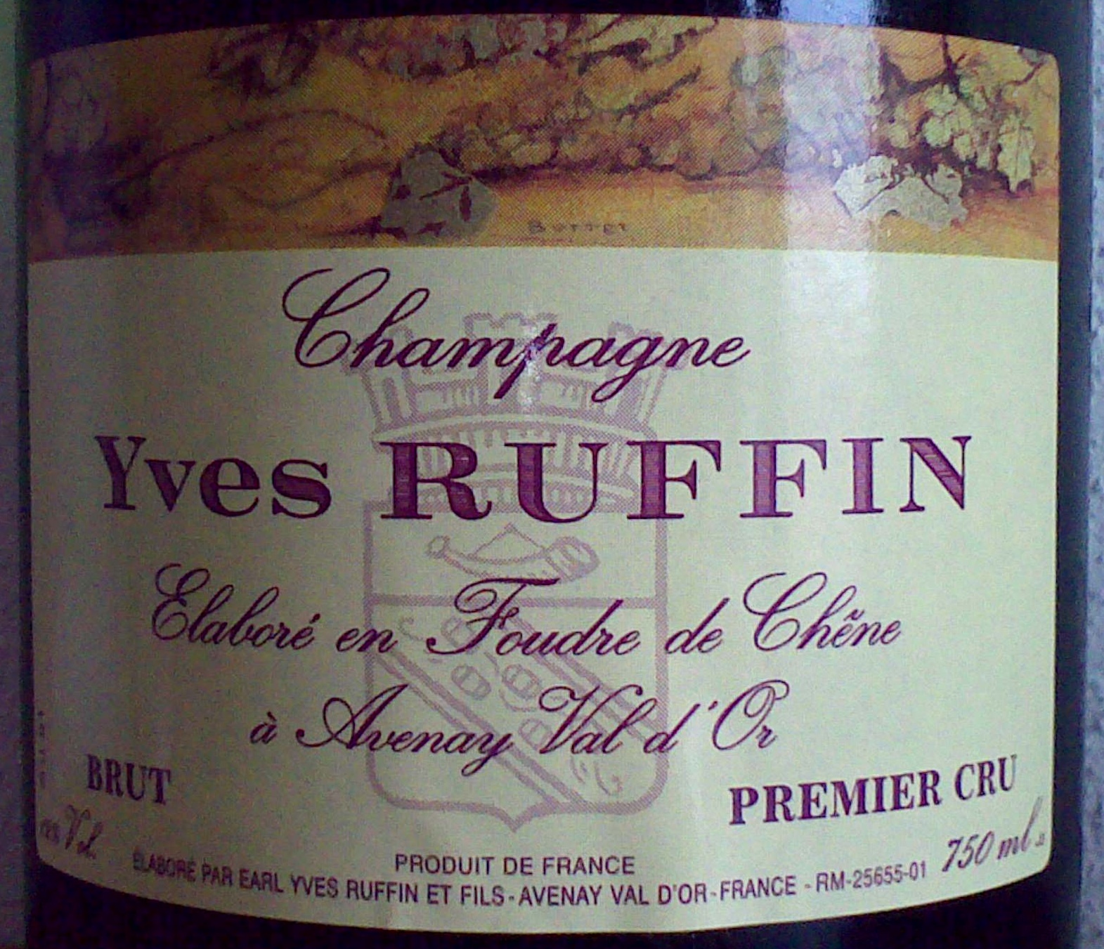 Il Viandante Bevitore Yves Ruffin Champagne 1er Cru Brut