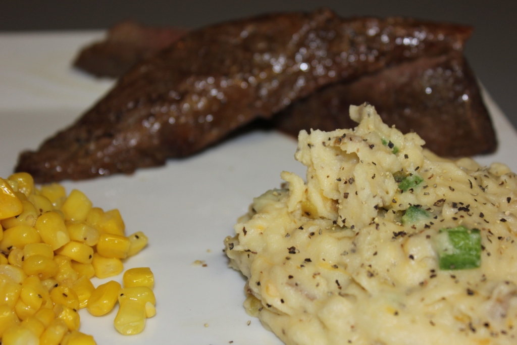 Make Mine Beef Ovenroasted tritip with green chilejalapeno mashed