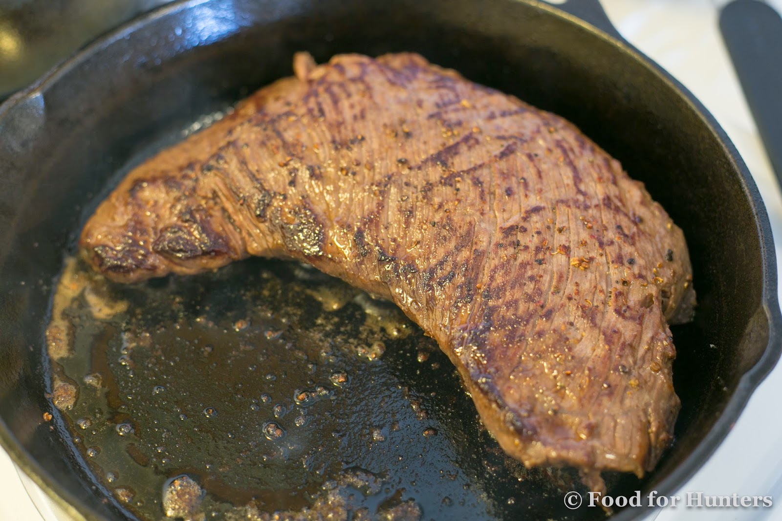 Food for Hunters Venison Round Steak with Morel Mushrooms Sautéed in