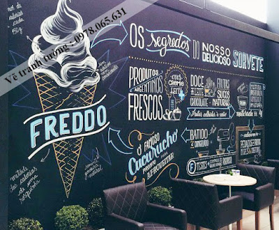 tranh tường quán cafe tranh tường cafe